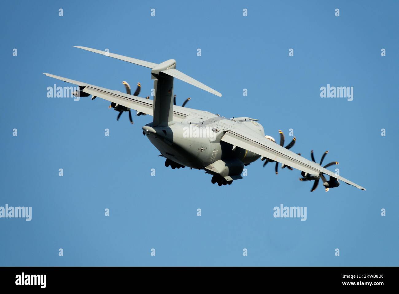Military transport, Aircraft, Airbus A400M Atlas, Luftwaffe, German Air Force, Plane Stock Photo