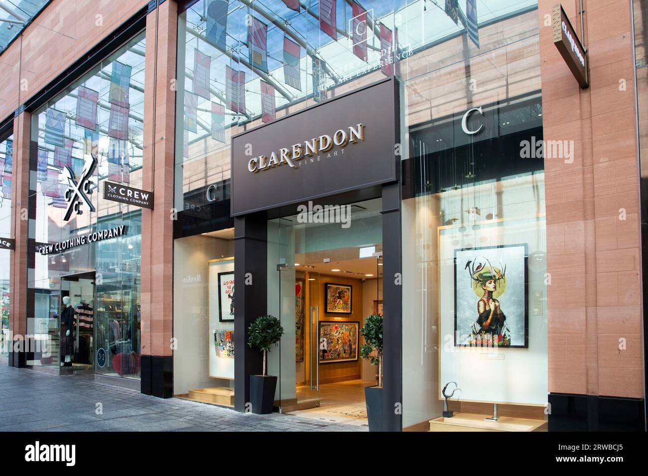 Clarendon fine art gallery new shop in Princesshay Exeter shopping