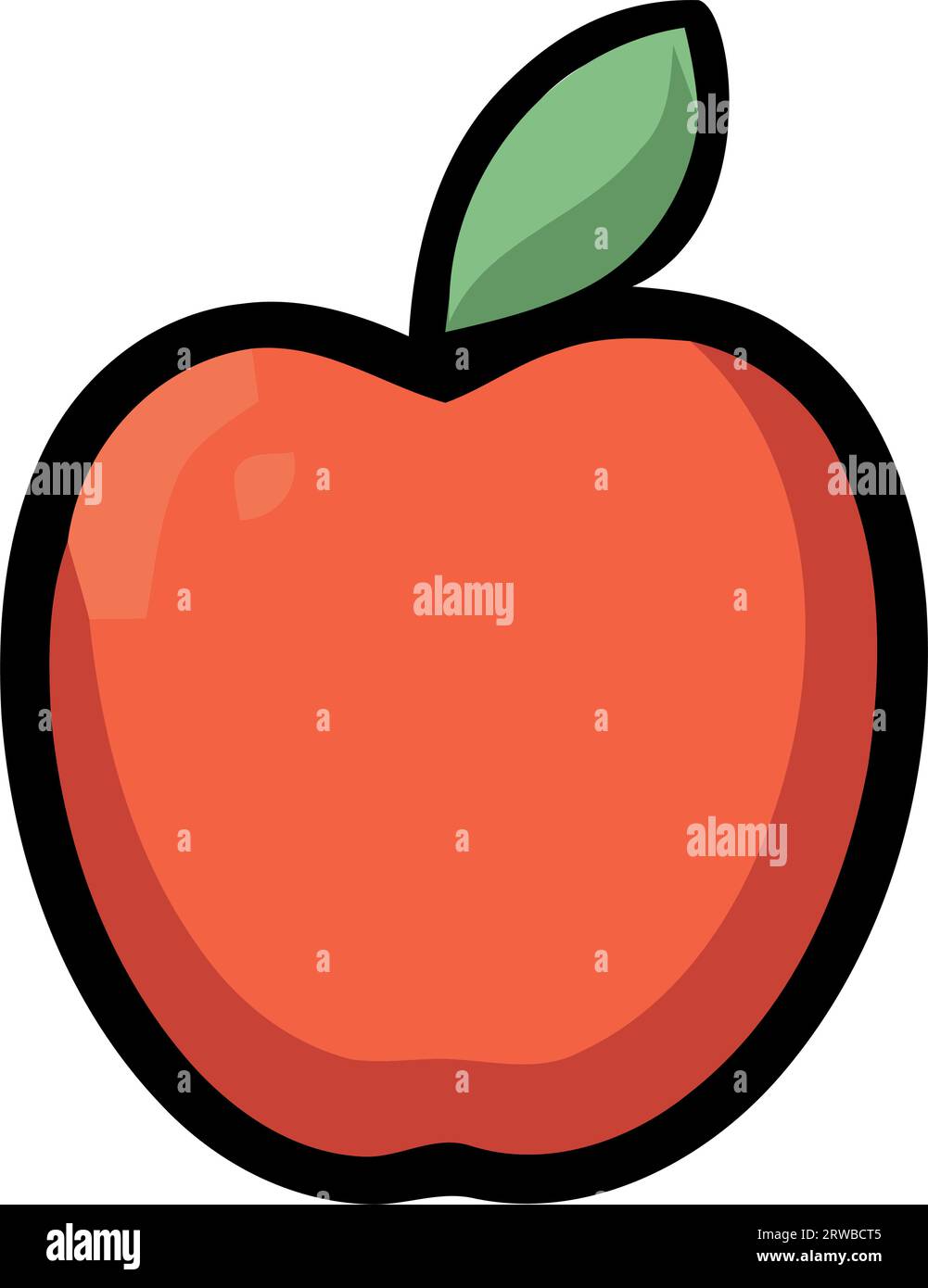 healthy apple fresh fruit icon Stock Vector Image & Art - Alamy