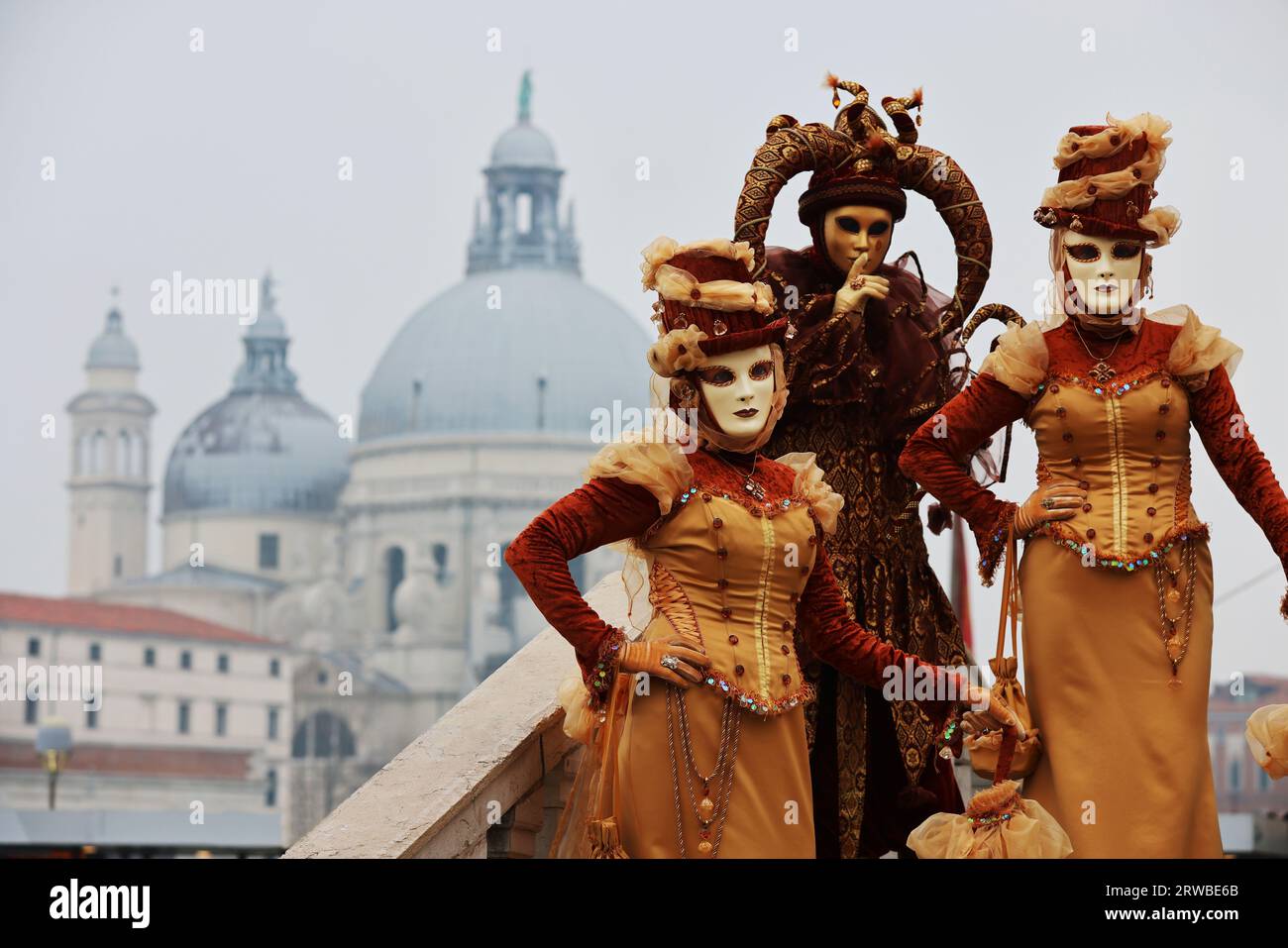 Karneval Venedig, Venedig Karneval,  Beauty, Carnevale di Venezia,  Masken in Venedig,  Venedig Frau,  Harlekin, Kostüme, Kleidern und schönen Frauen Stock Photo