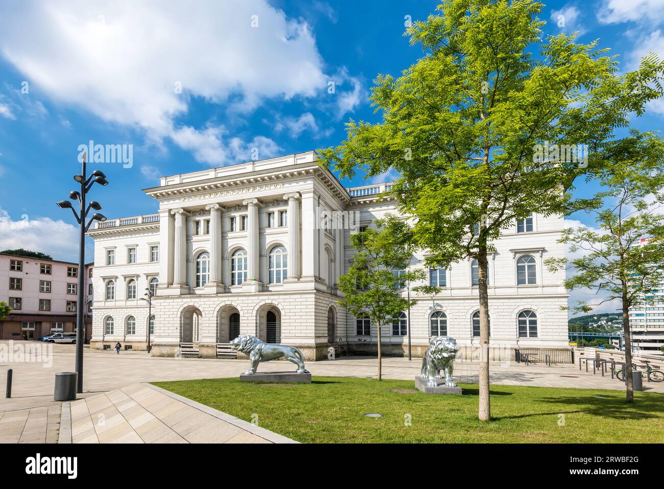 Wuppertal, Germany - June 2, 2022: The Federal Railway Directorate government building (Bundesbahndirektion) in Wuppertal, North Rhine-Westphalia, Ger Stock Photo