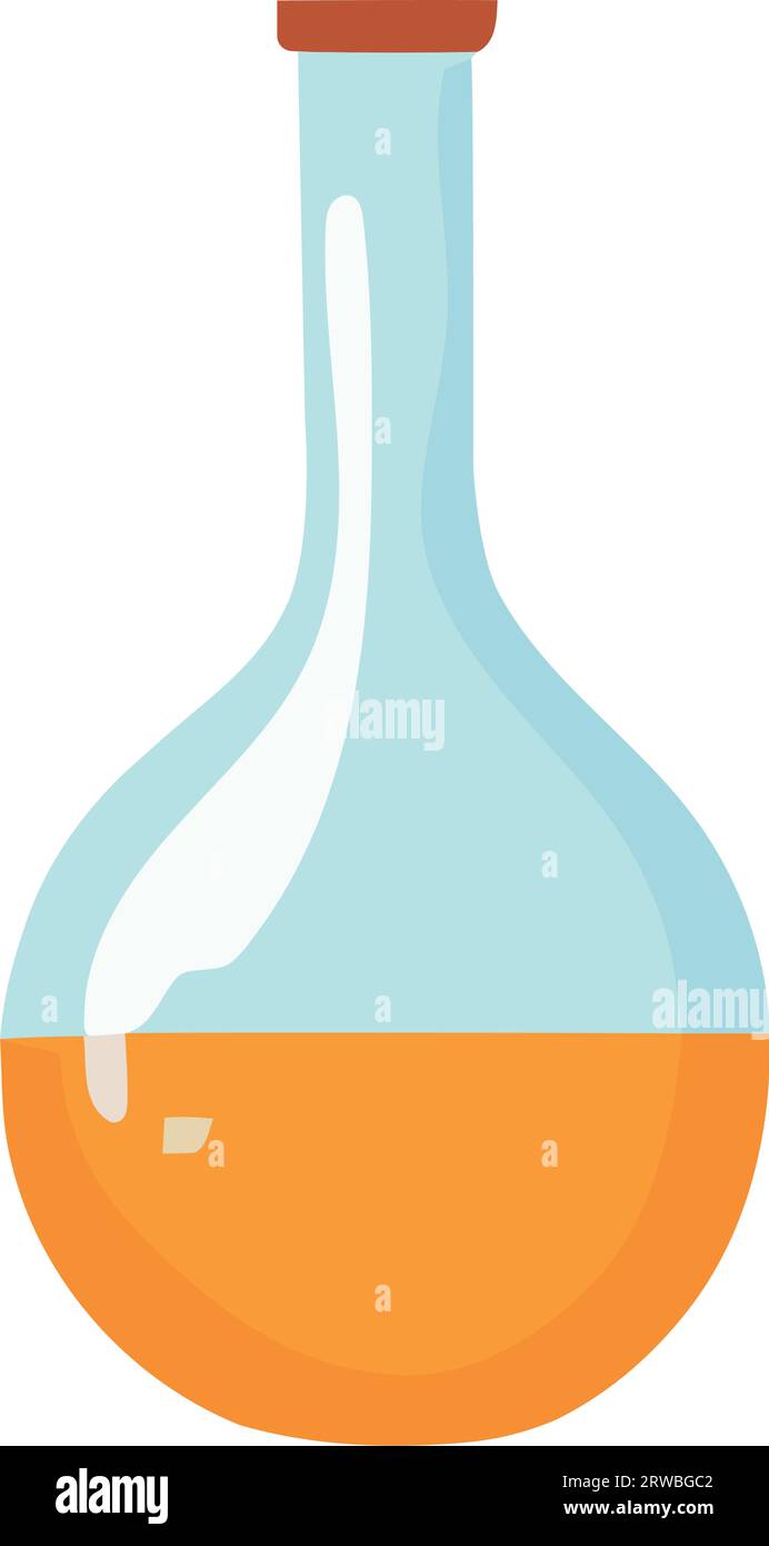 tube test flask with yellow liquid Stock Vector Image & Art - Alamy