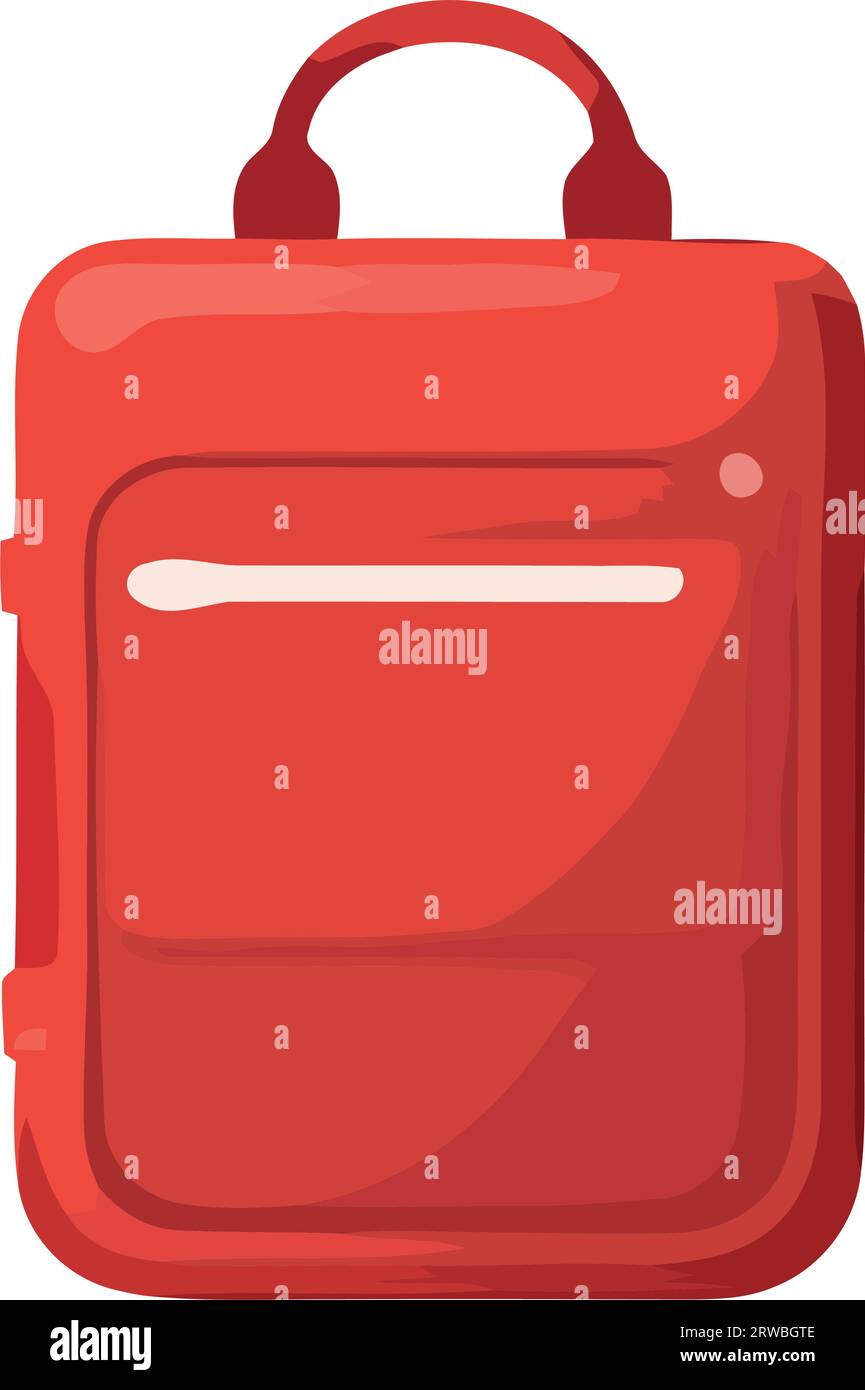Red modern backpack icon hi-res stock photography and images - Alamy