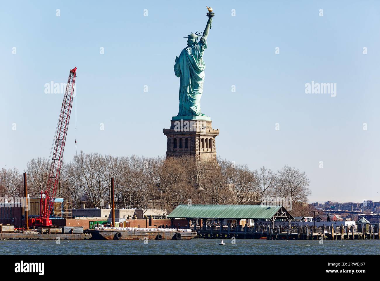 Statue of Liberty viewed from Liberty State Park, New Jersey The