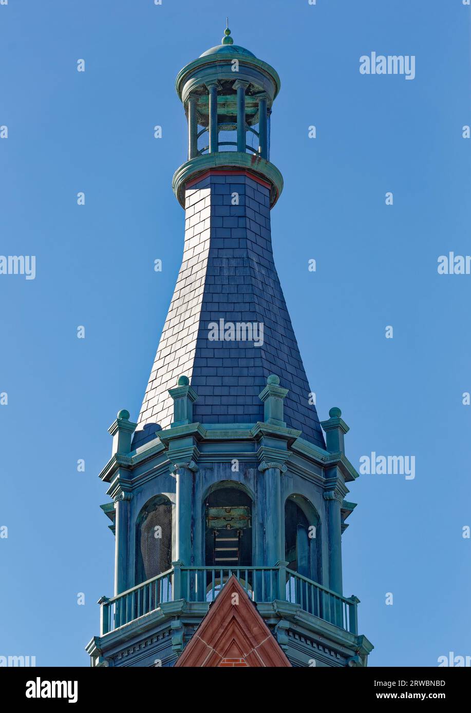 Central Railroad of New Jersey Terminal Detail, clock tower cupola