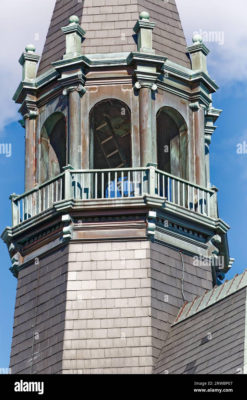 Central Railroad of New Jersey Terminal Detail, clock tower cupola
