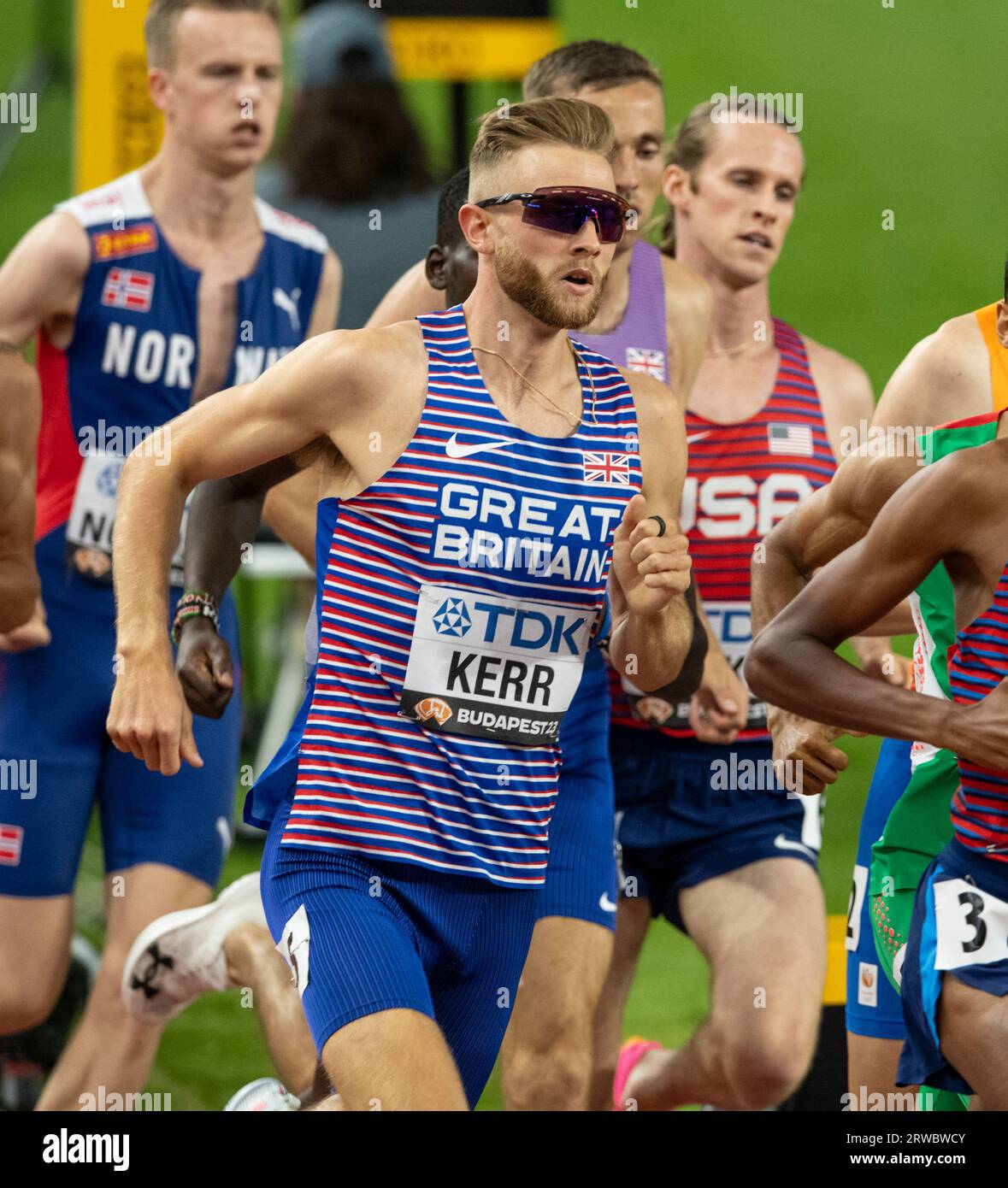 Josh Kerr of GB & NI competing in the1500m men final on day five at the