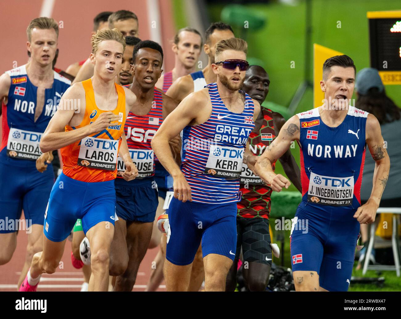 Josh Kerr of GB & NI competing in the1500m men final on day five at the