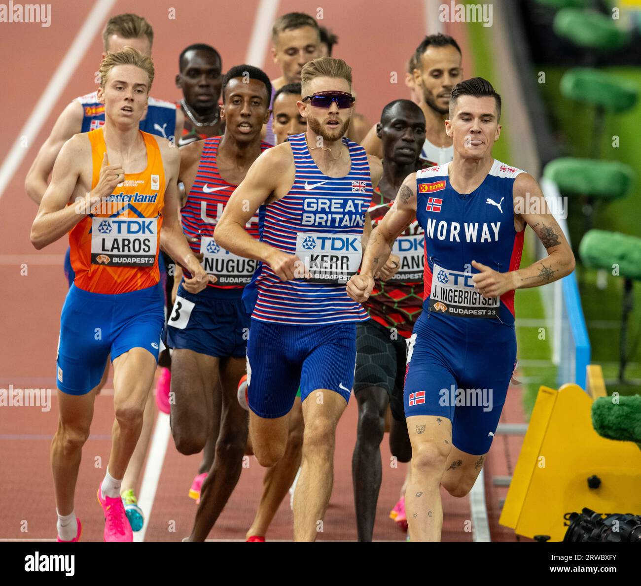 Niels Laros of the Netherlands competing in the1500m men final on day