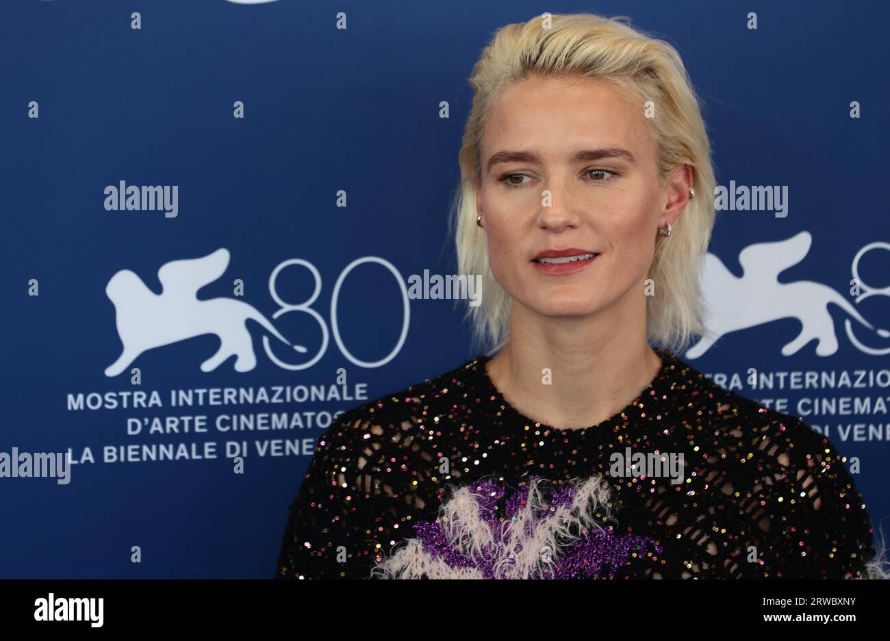 VENICE, ITALY - SEPTEMBER 01: Amanda Collin attends a photocall for the