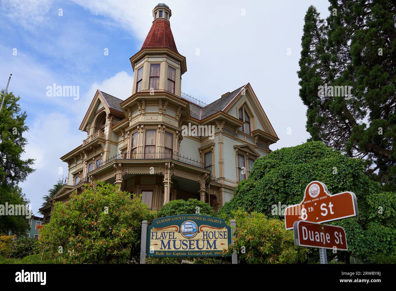 Flavel House Museum, Astoria, Oregon, USA Stock Photo Alamy