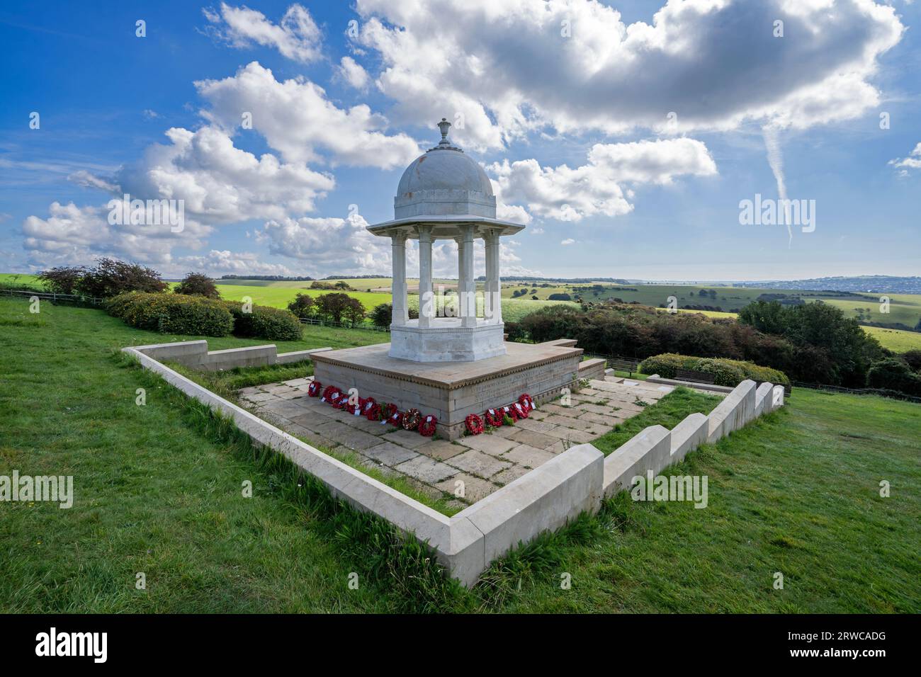 The Chattri on The South Downs at Patcham Nr Brighton East Sussex England, Uk Stock Photo