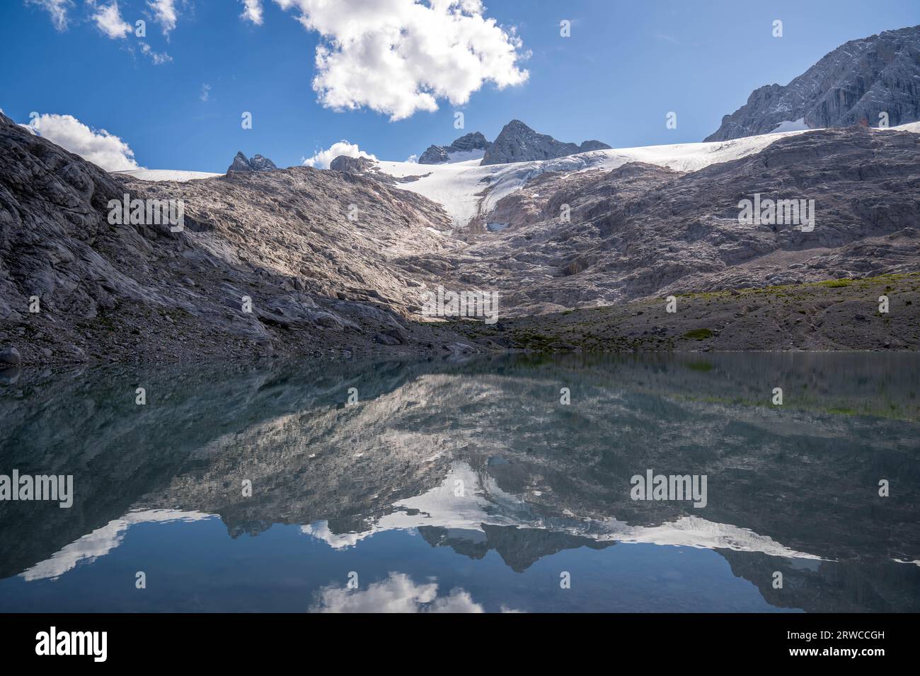 Dachstein Glacier and mountain peak, Dachstein Massiv Stock Photo - Alamy