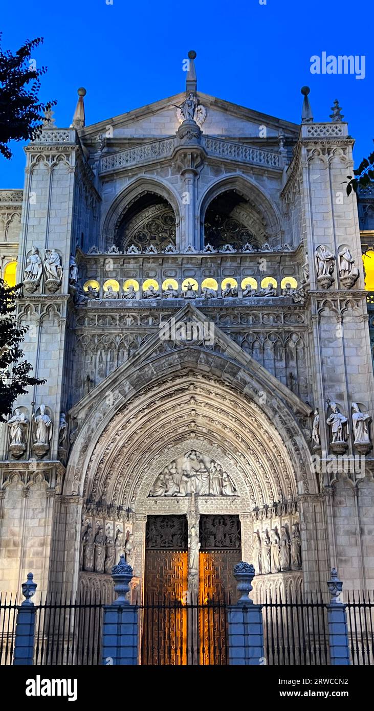 door of forgiveness in the cathedral of Toledo Stock Photo