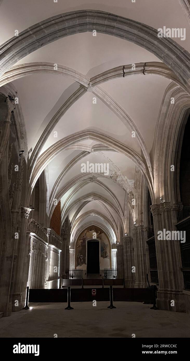 Interior of the cloister of the cathedral of Toledo Stock Photo
