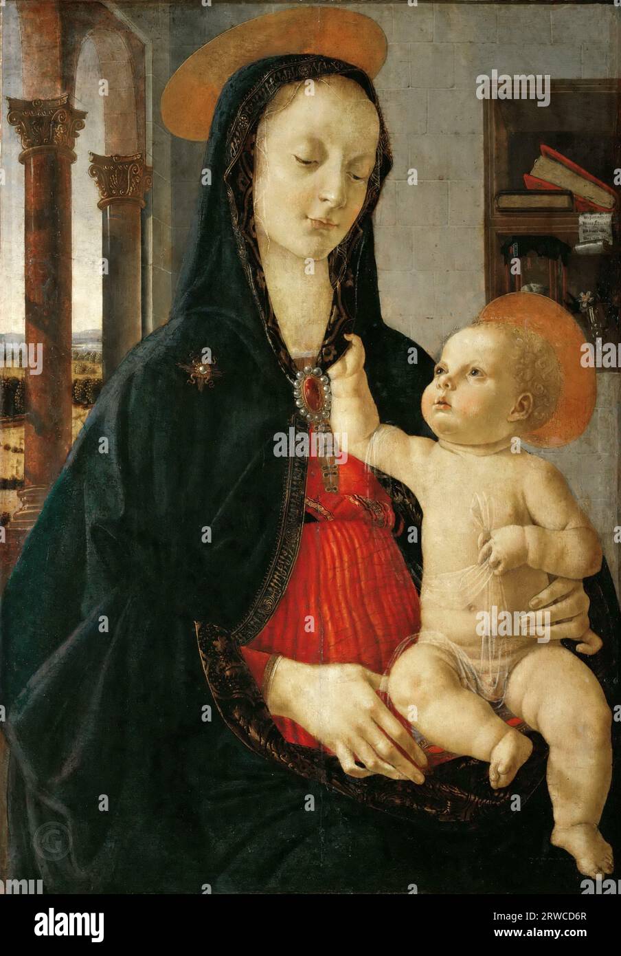 Domenico Ghirlandaio Madonna And Child 1475 80 78 55 Stock Photo domenico-ghirlandaio-madonna-and-child-1475-80-78-55-stock-photo