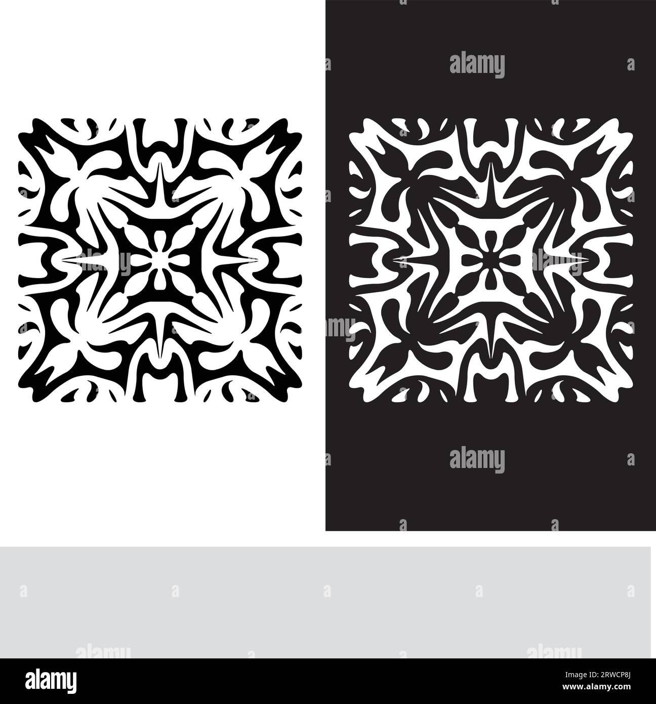 vector flat design arabesque seamless pattern Stock Vector