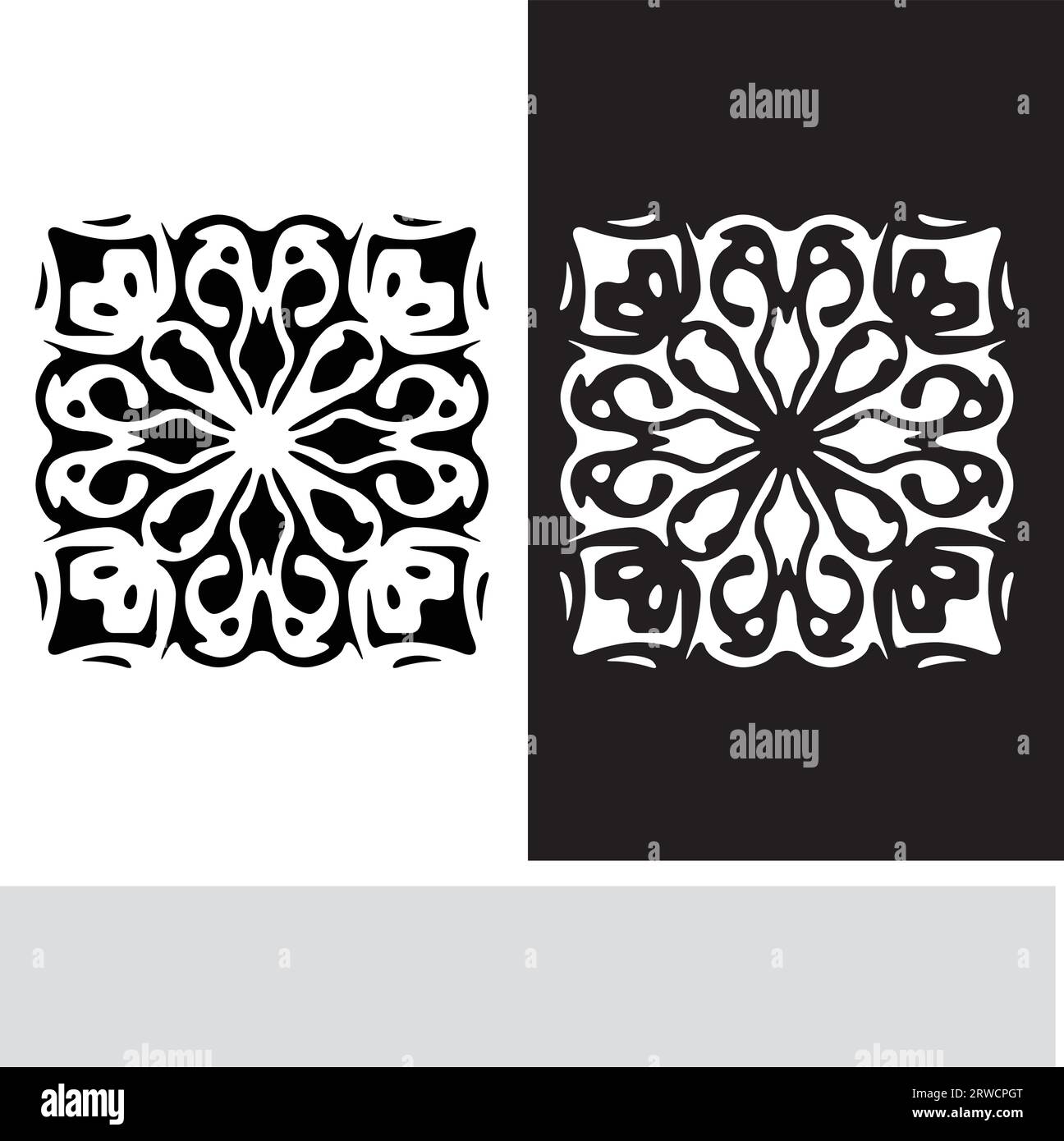 vector flat design arabesque seamless pattern Stock Vector