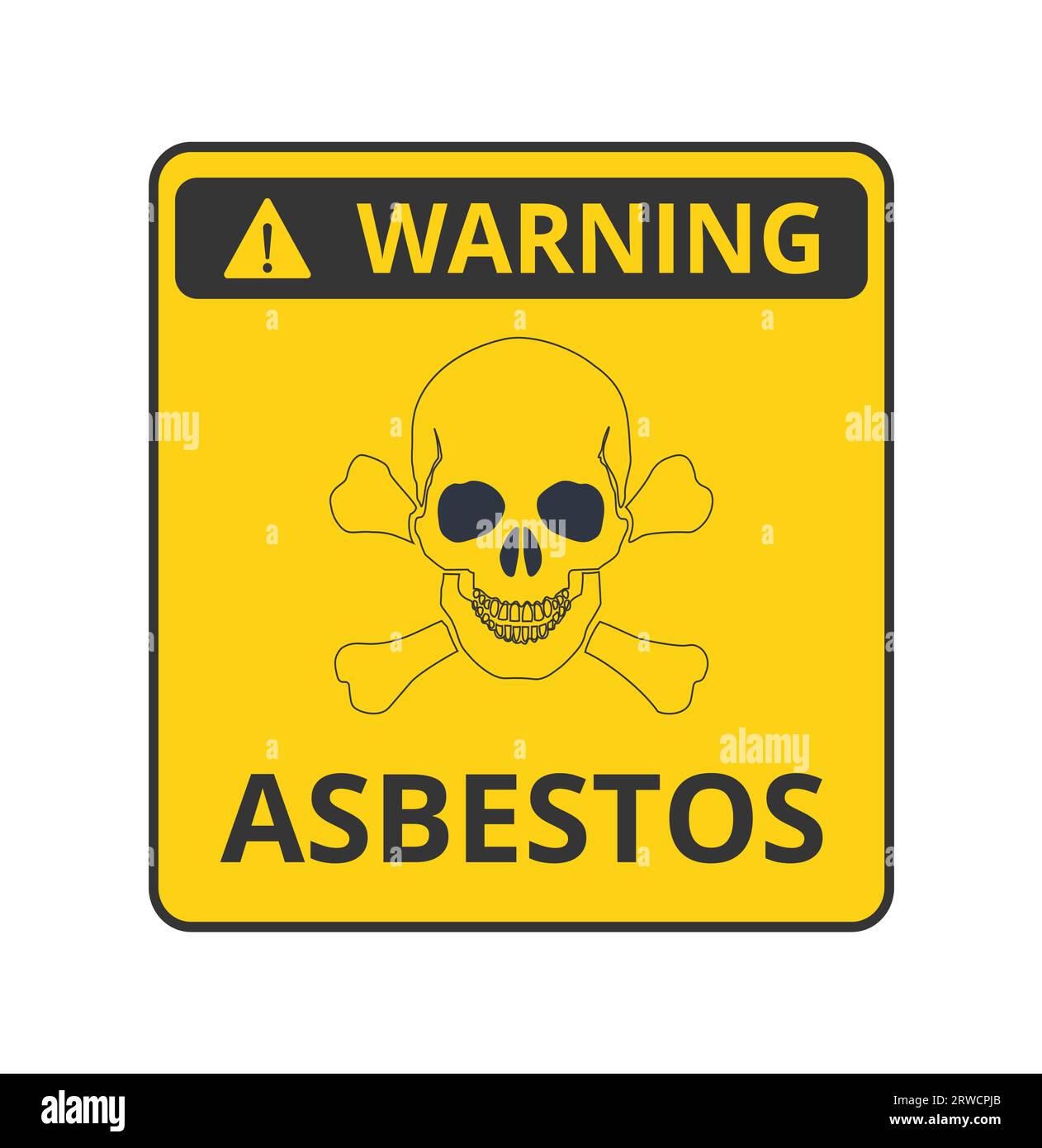 Asbestos Prohibition Symbol Stock Vector Image & Art Alamy