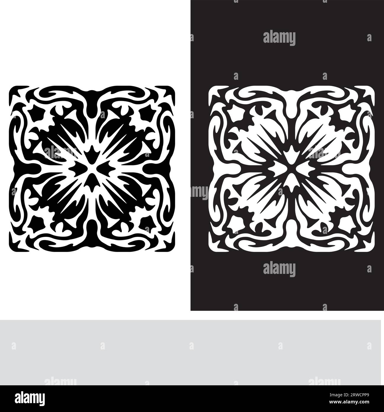 vector flat design arabesque seamless pattern Stock Vector