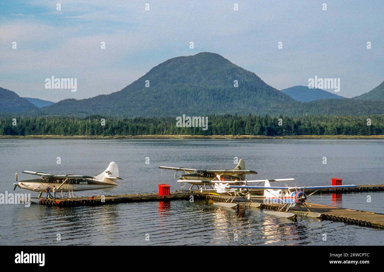 Float plane harbour at Ketchikan, Alaska Stock Photo Alamy