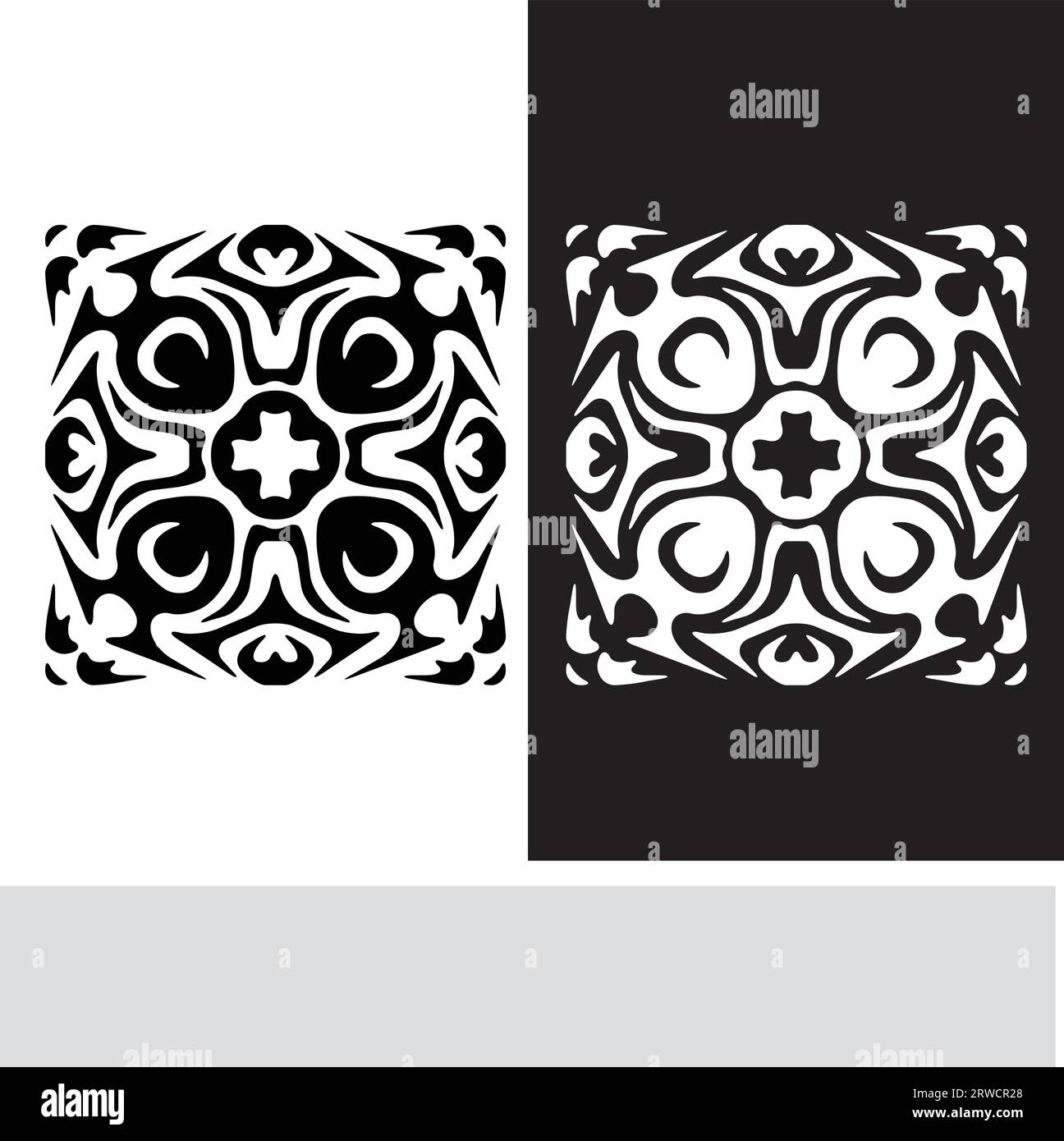 vector flat design arabesque seamless pattern Stock Vector