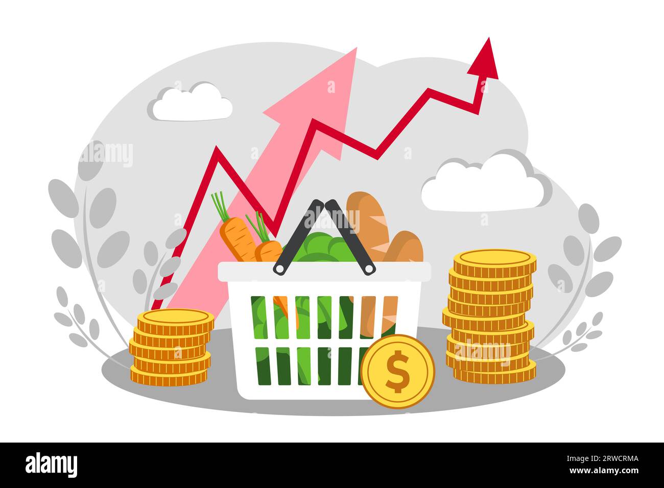 Increase in food prices Stock Vector Image & Art Alamy