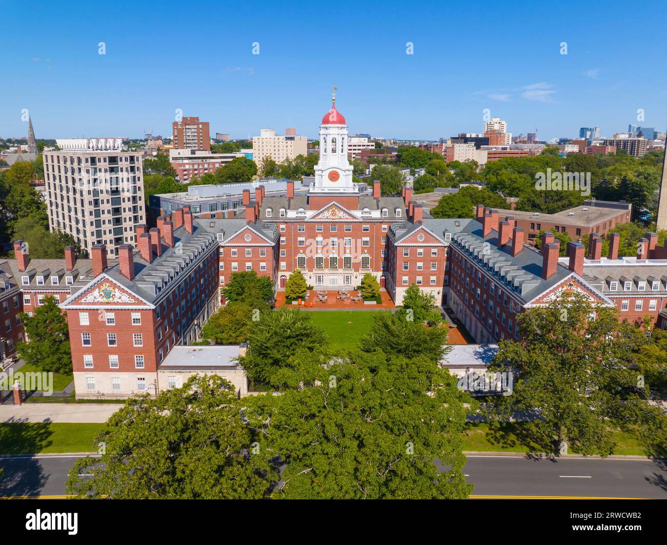 Henry Dunster House of Harvard University aerial view at 945 Memorial