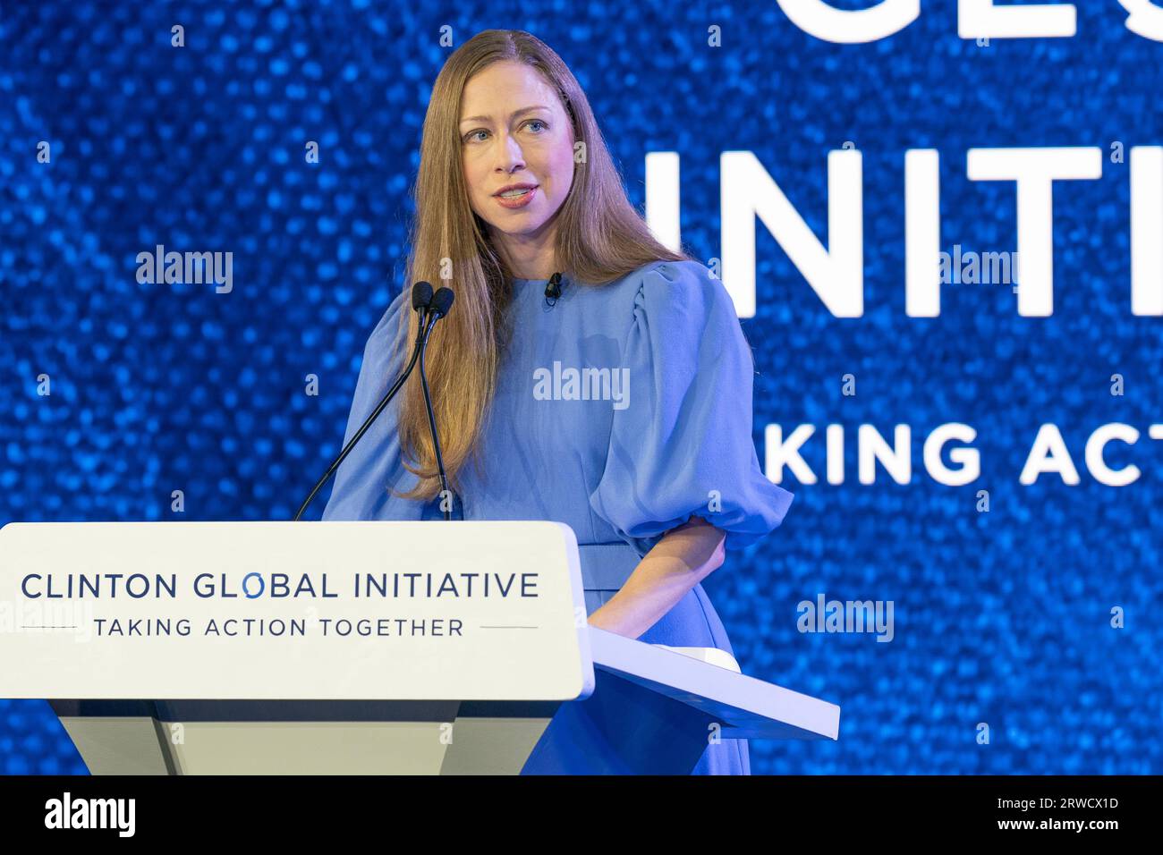 Chelsea Clinton speaks during Keep Going session at Clinton Global ...