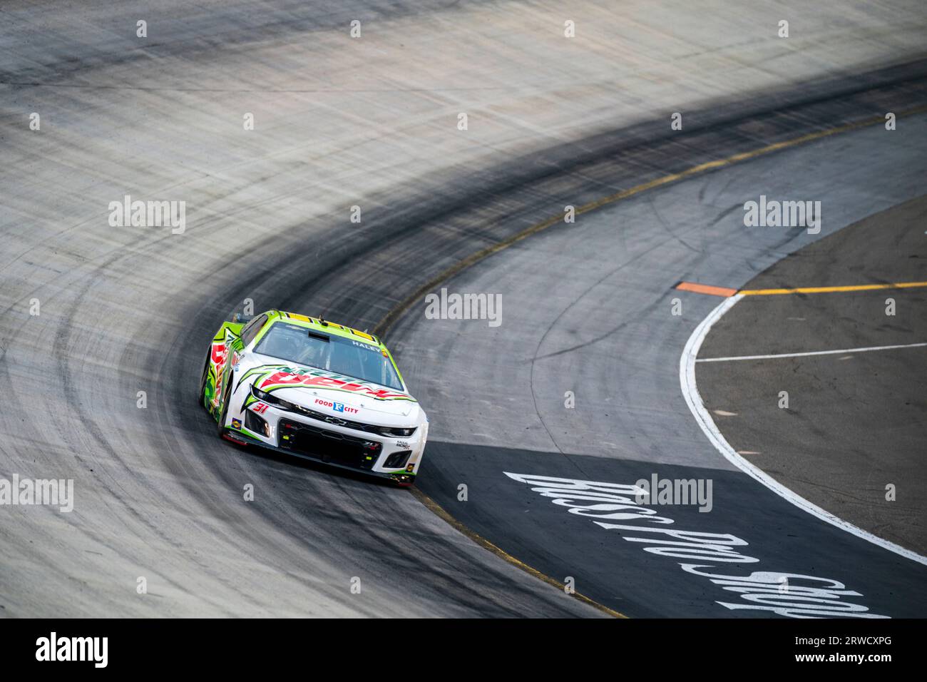 Bristol, TN, USA. 16th Sep, 2023. NASCAR Cup Series Driver Justin Haley (31) races for position for the Bass Pro Shops Night Race at the Bristol Motor Speedway in Bristol TN. (Credit Image: © Logan T Arce Grindstone Media Gr/ASP) EDITORIAL USAGE ONLY! Not for Commercial USAGE! Stock Photo