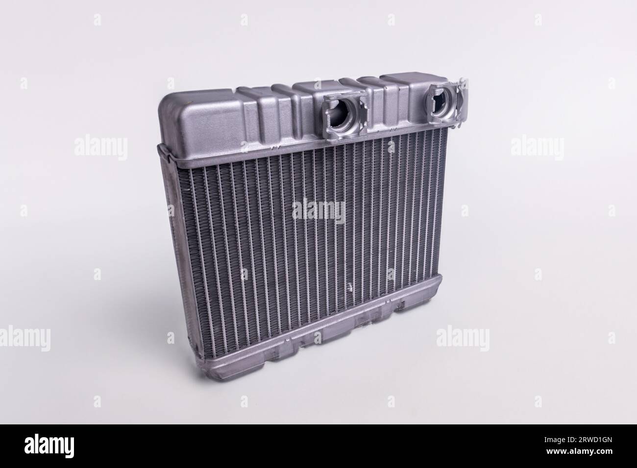 The radiator of the car interior heater. Auto spare parts Stock Photo