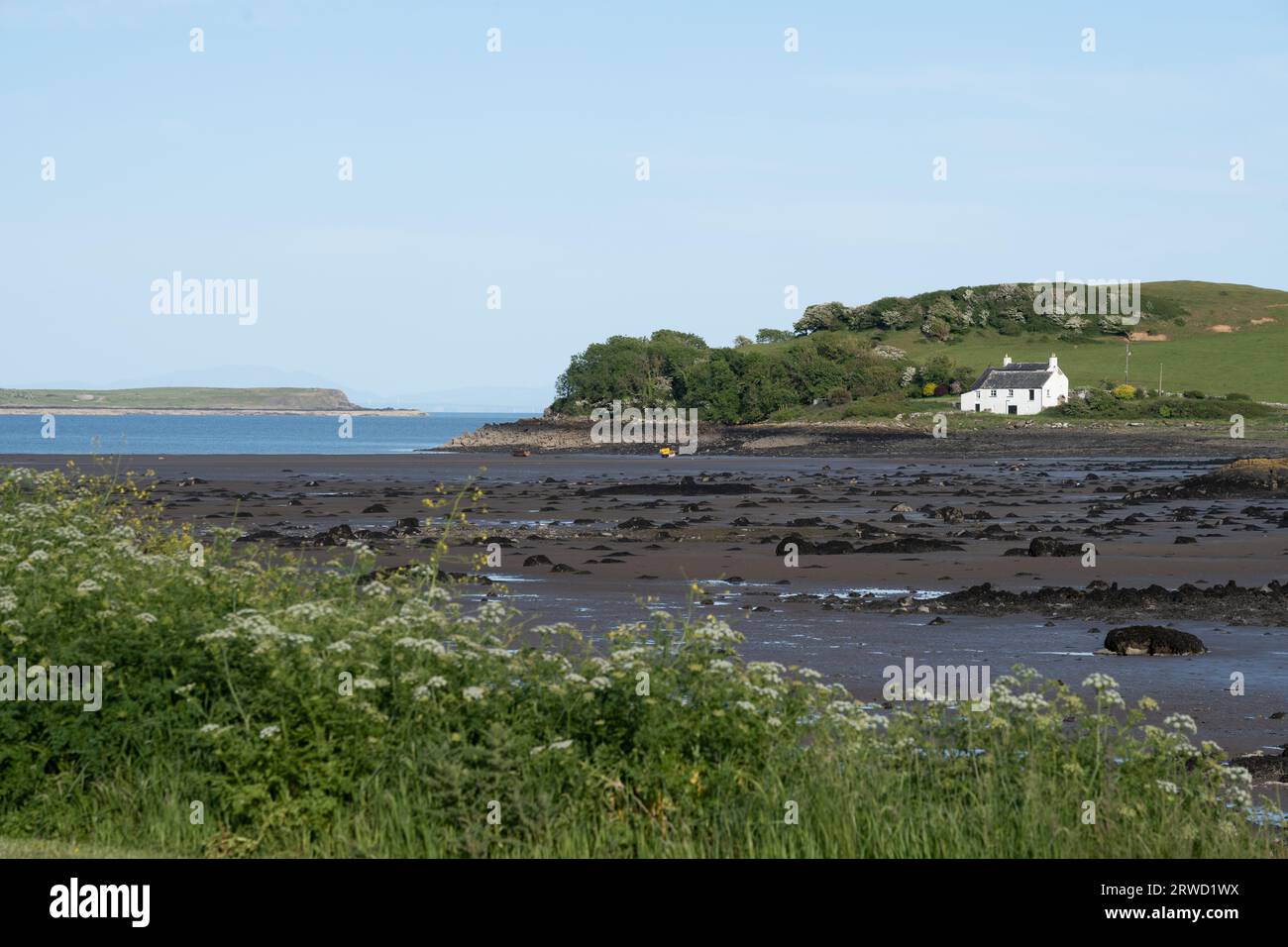 Ross Bay on the Solway firth, Dumfries and Galloway, Scotland Stock Photo
