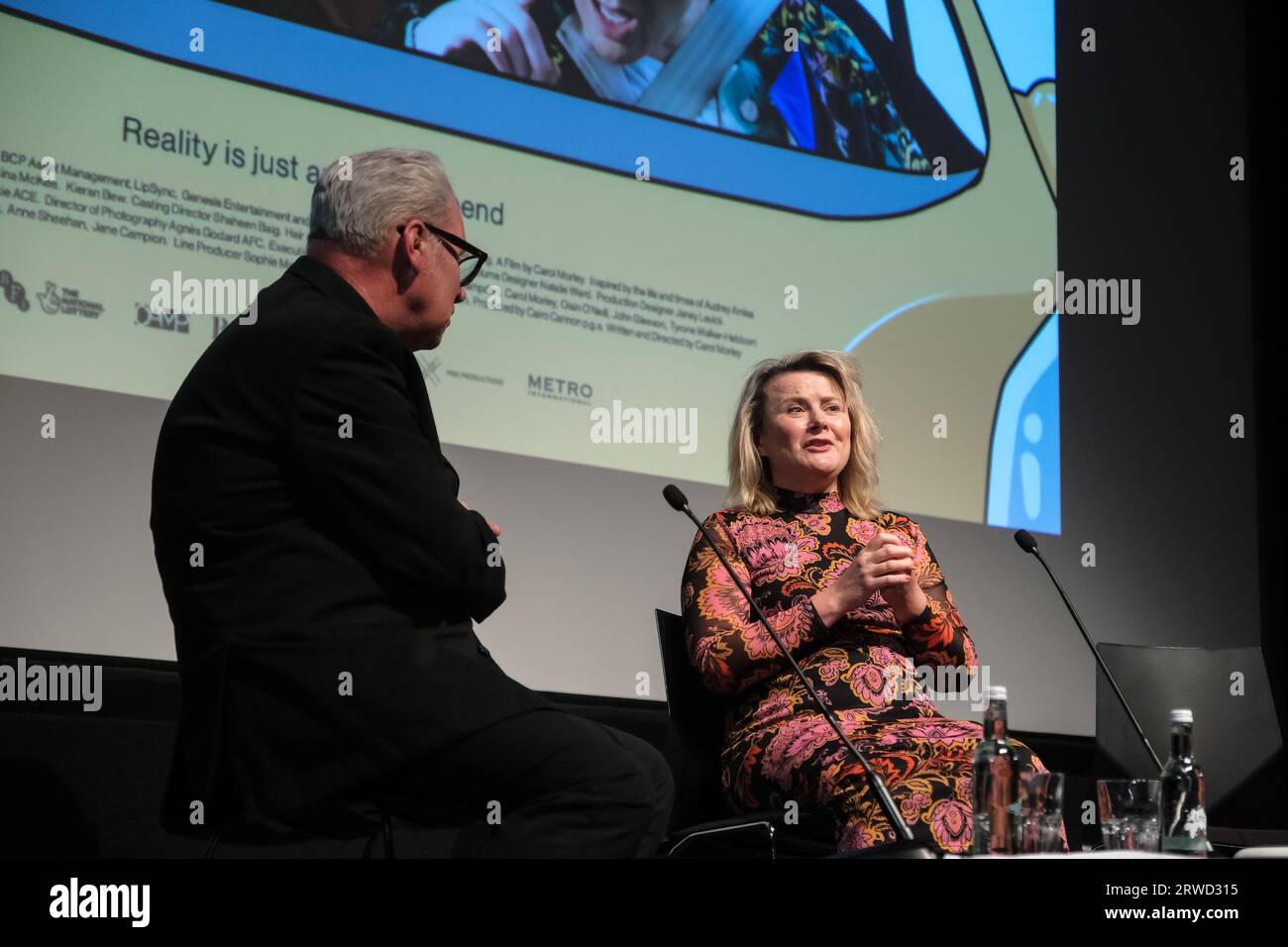London, UK. 18th Sep, 2023. Mark Kermode and Monica Dolan photographed during Mark Kermode in 3D at the BFI Southbank. Picture by Julie Edwards Credit: JEP Celebrity Photos/Alamy Live News Stock Photo