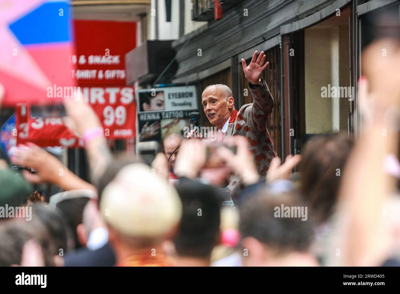 September 18, 2023, LOS ANGELES, CALIFORNIA, USA: The Hollywood Walk of Fame honors American filmmakers and director John Waters with a Star on Hollywood Boulevard on September 18, 2023, in Los Angeles, California. (Credit Image: © Clutch Pockets Wambli/ZUMA Press Wire) EDITORIAL USAGE ONLY! Not for Commercial USAGE! Stock Photo