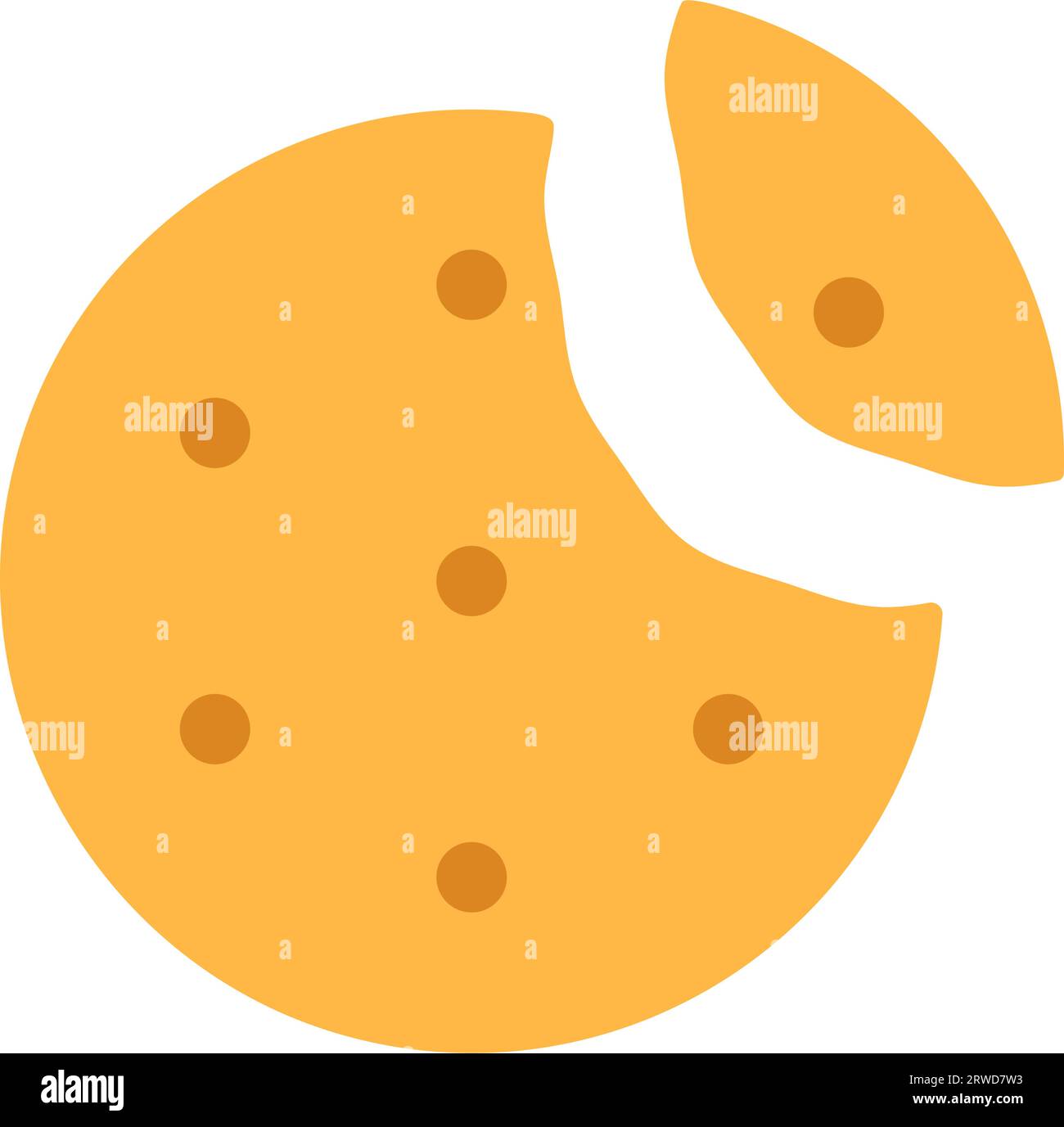 Circle cheese cracker with missing bite Stock Vector Image & Art Alamy