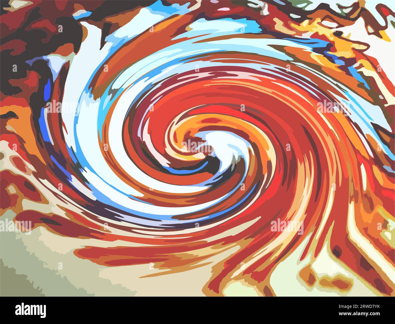 Wavy red vortex wave effect hi-res stock photography and images - Alamy