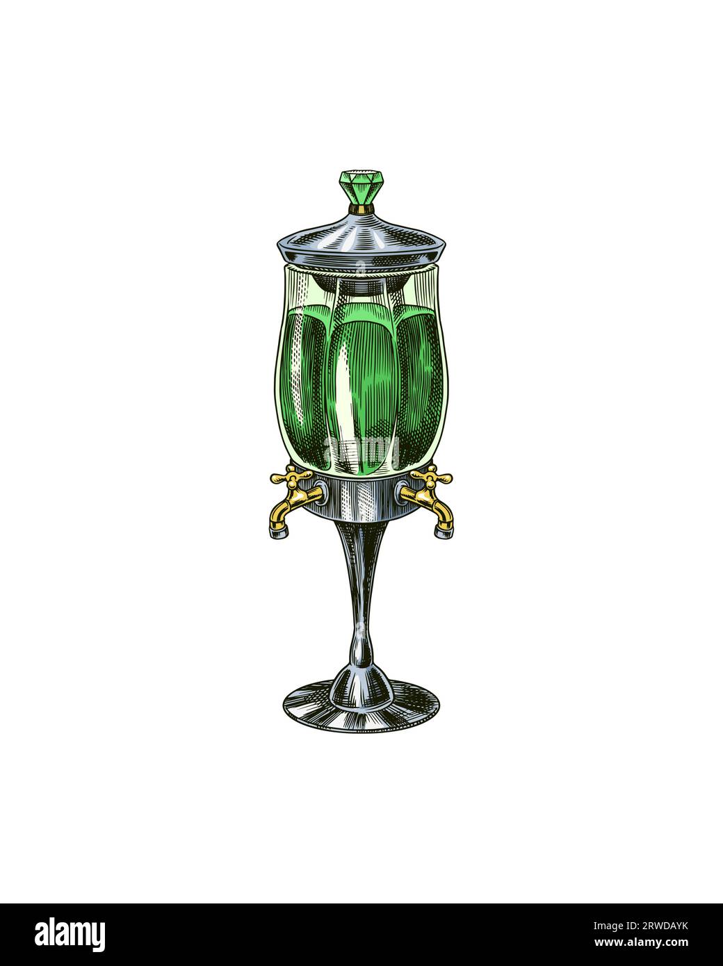 Absinthe making Stock Vector Images - Alamy