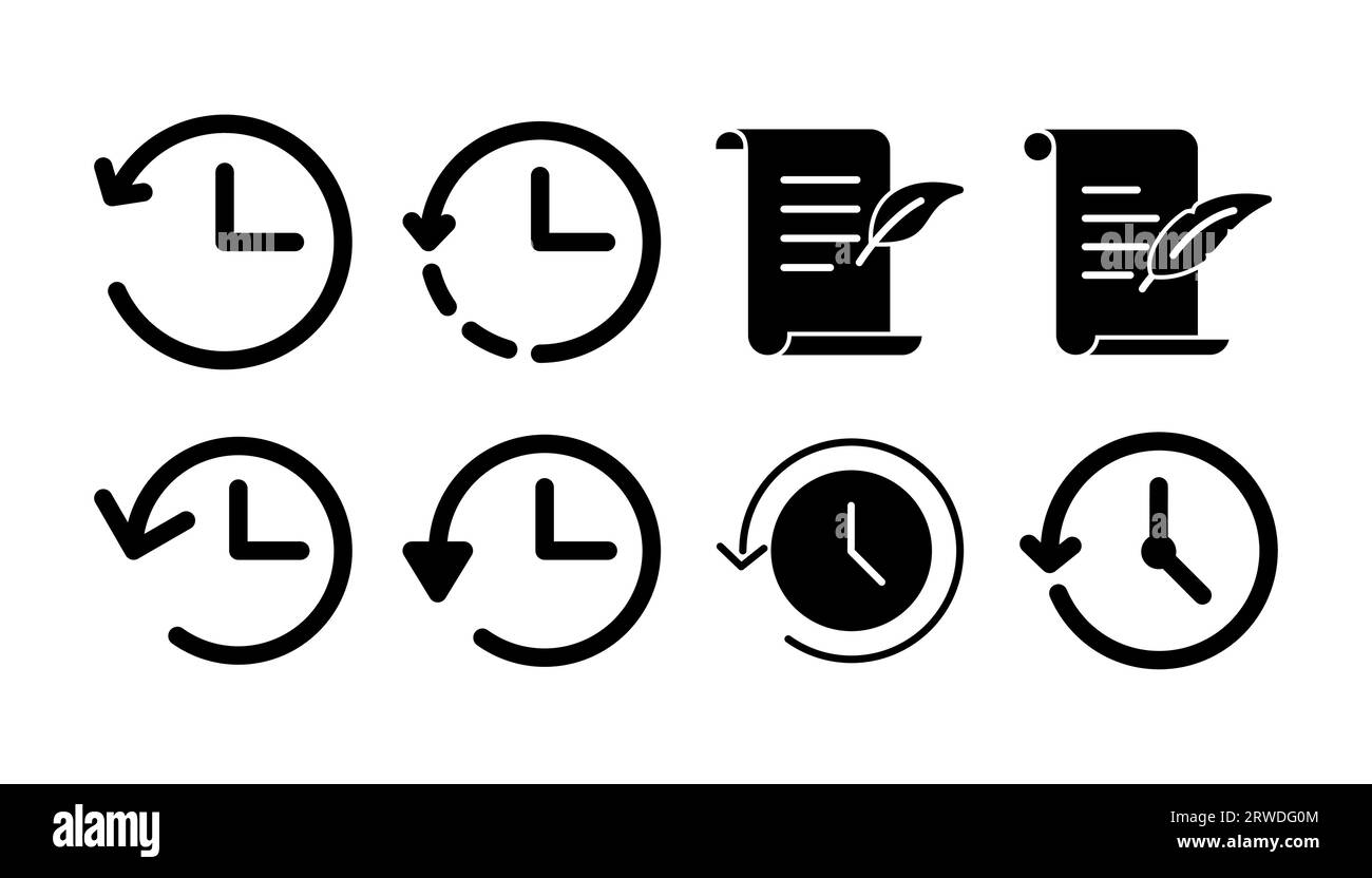 History icon vector. redo history icon Stock Vector Image & Art Alamy