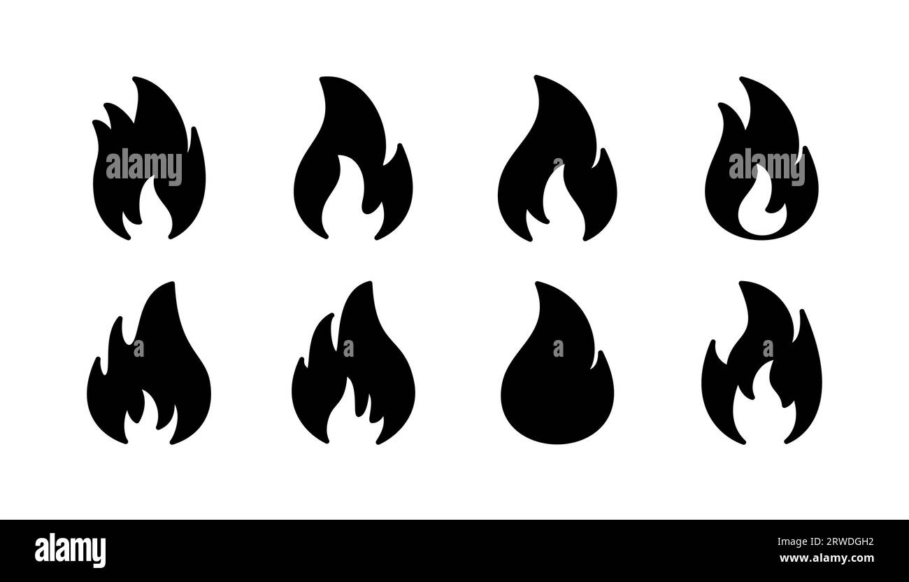Fire icon vector. fire flame icon Stock Vector Image & Art - Alamy