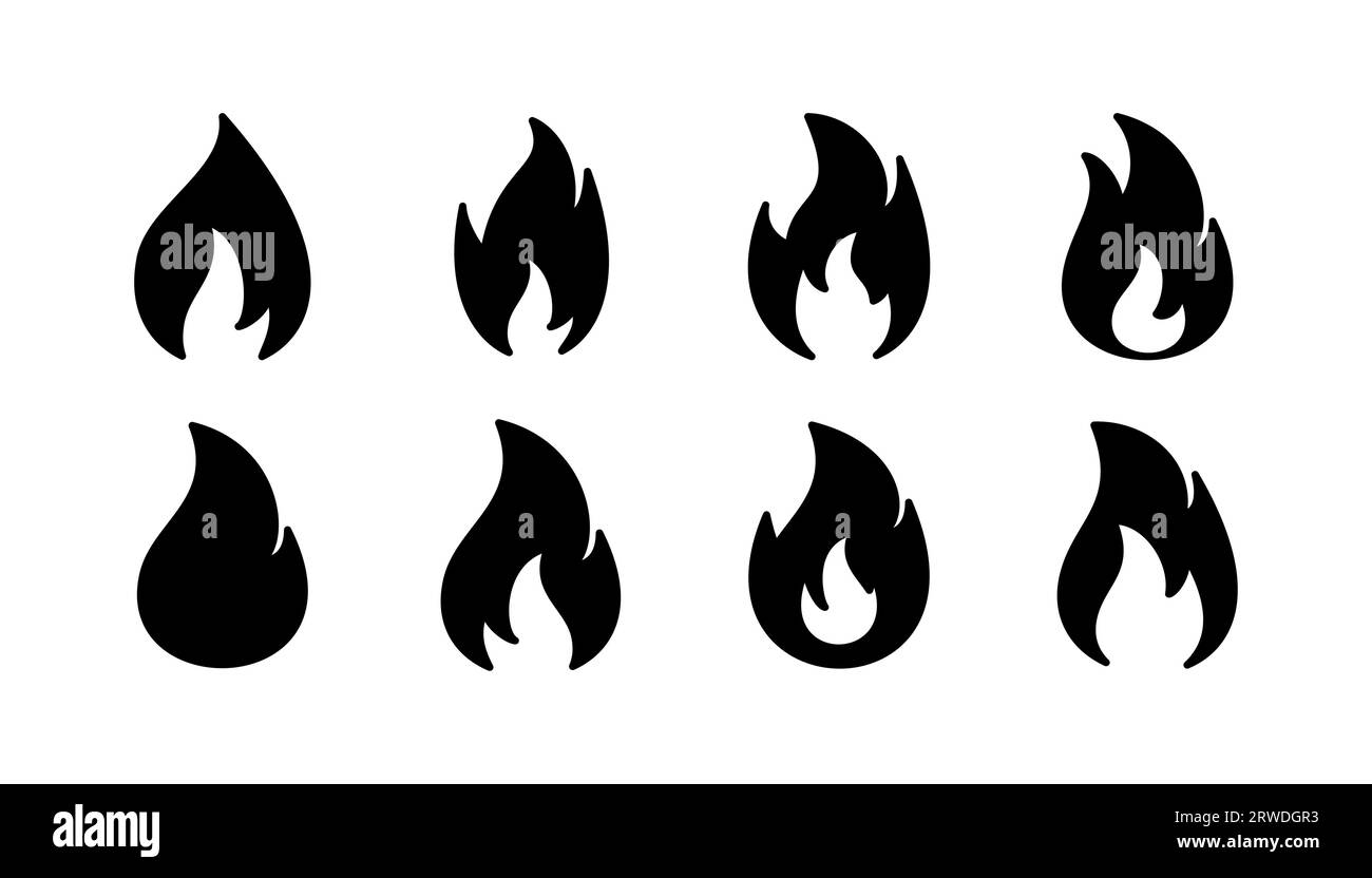 Fire icon vector. fire flame icon Stock Vector