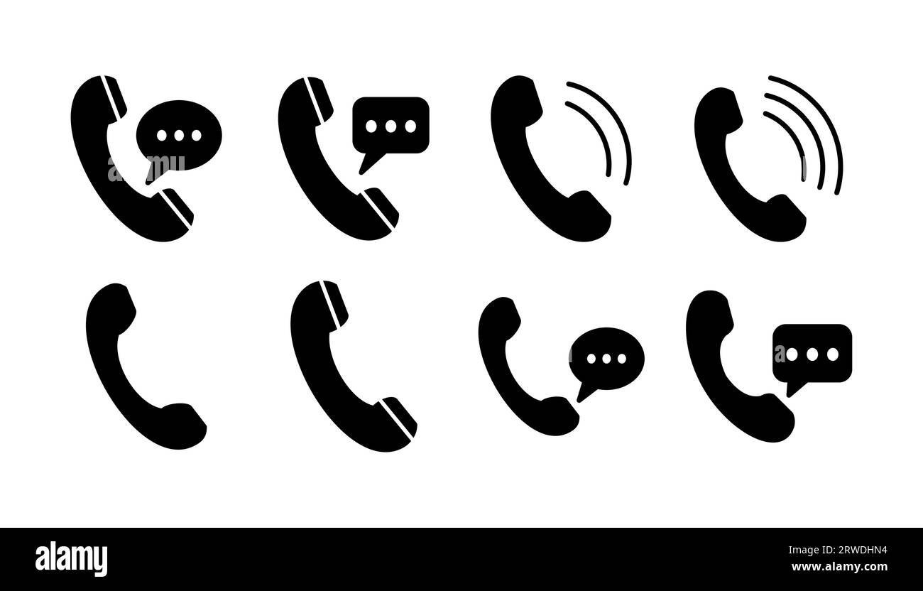 Call icon vector. phone icon vector Stock Vector Image & Art - Alamy