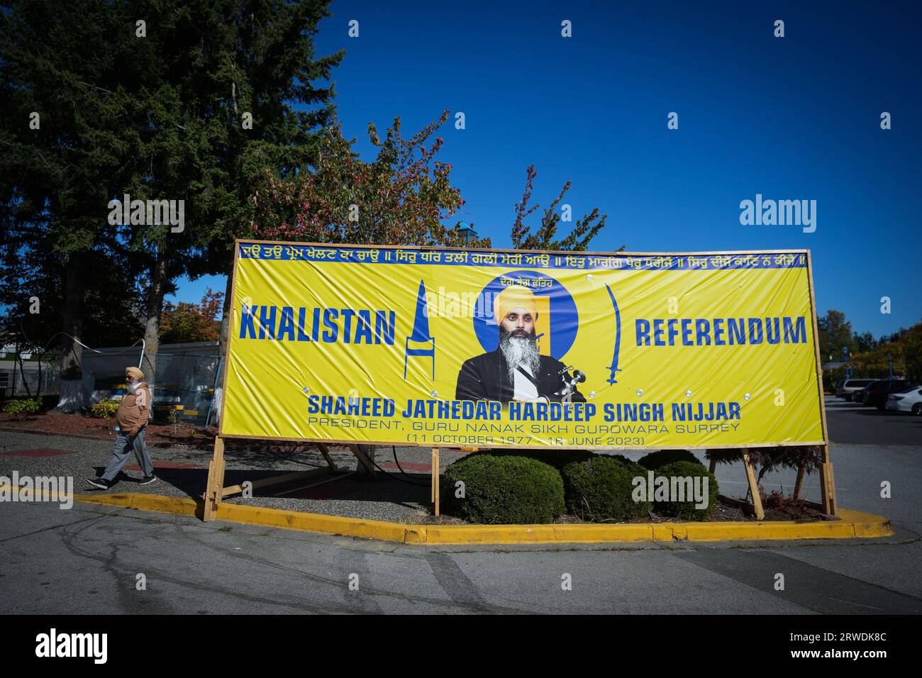 Surrey, Canada. 18th Sep, 2023. A Photograph Of Late Temple President ...