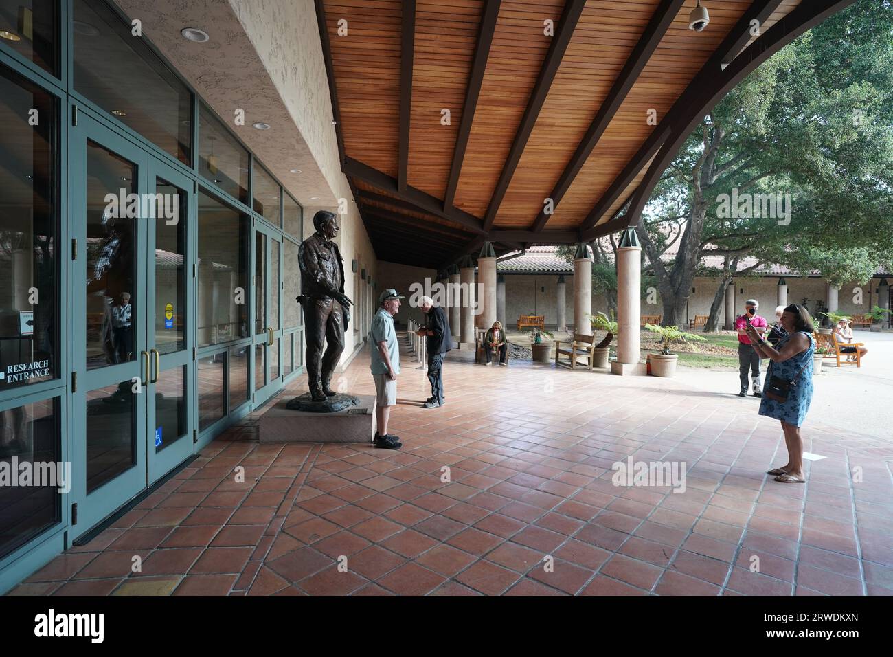 The Ronald Reagan Presidential Library in Simi Valley, California Stock ...