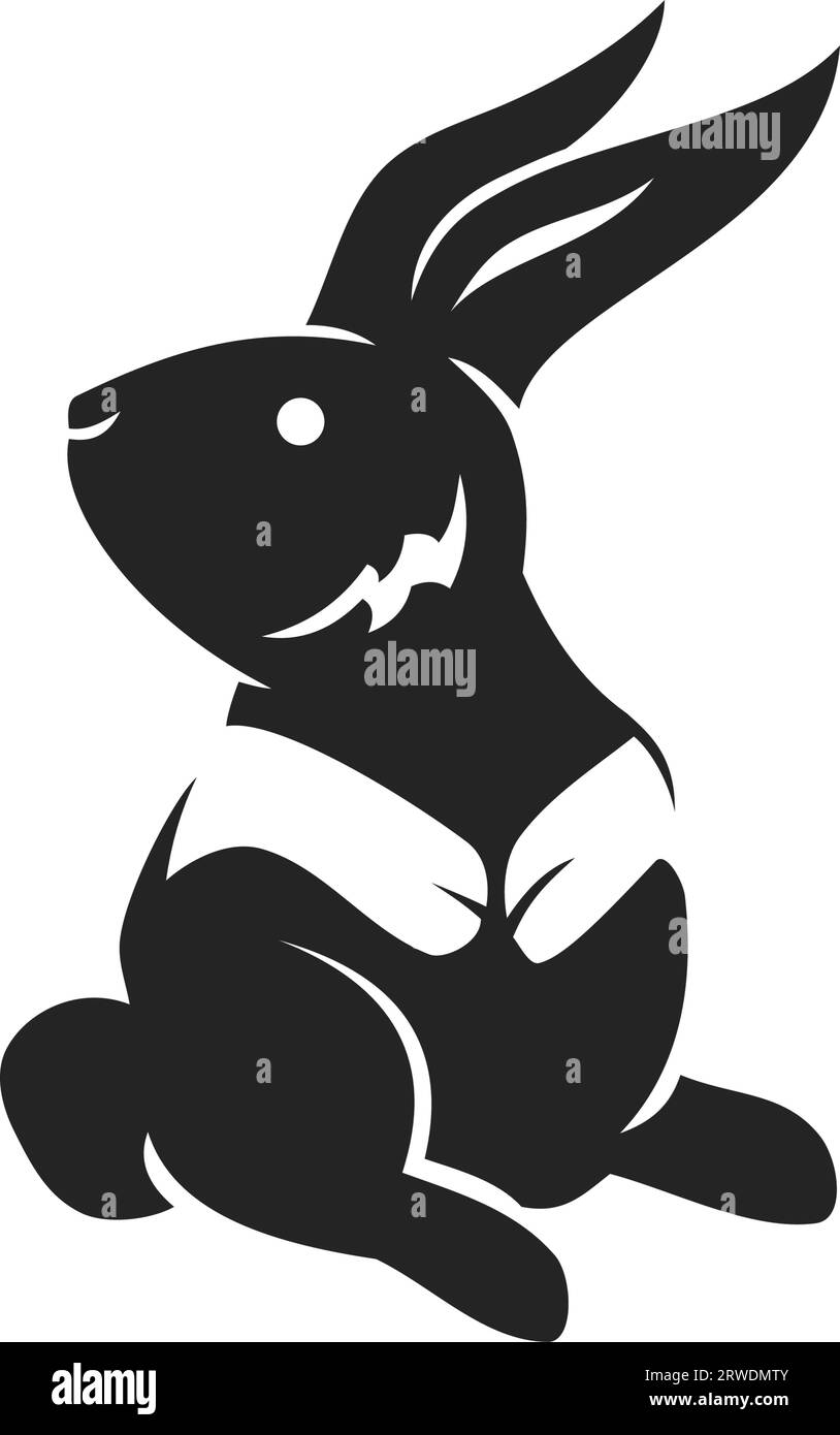 rabbit logo template Isolated. Brand Identity. Icon Abstract Vector