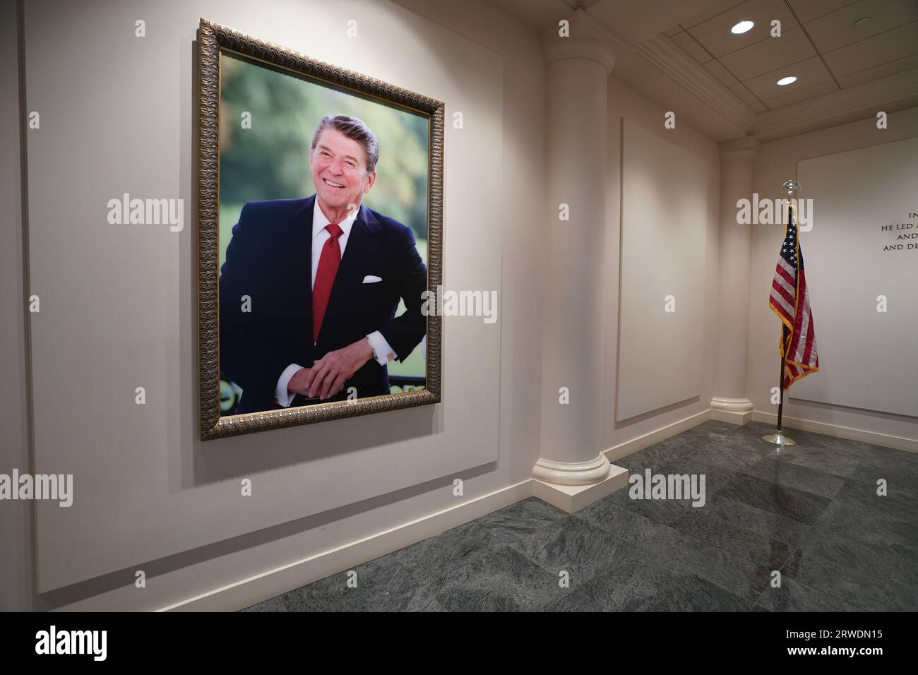 The Ronald Reagan Presidential Library in Simi Valley, California Stock Photo