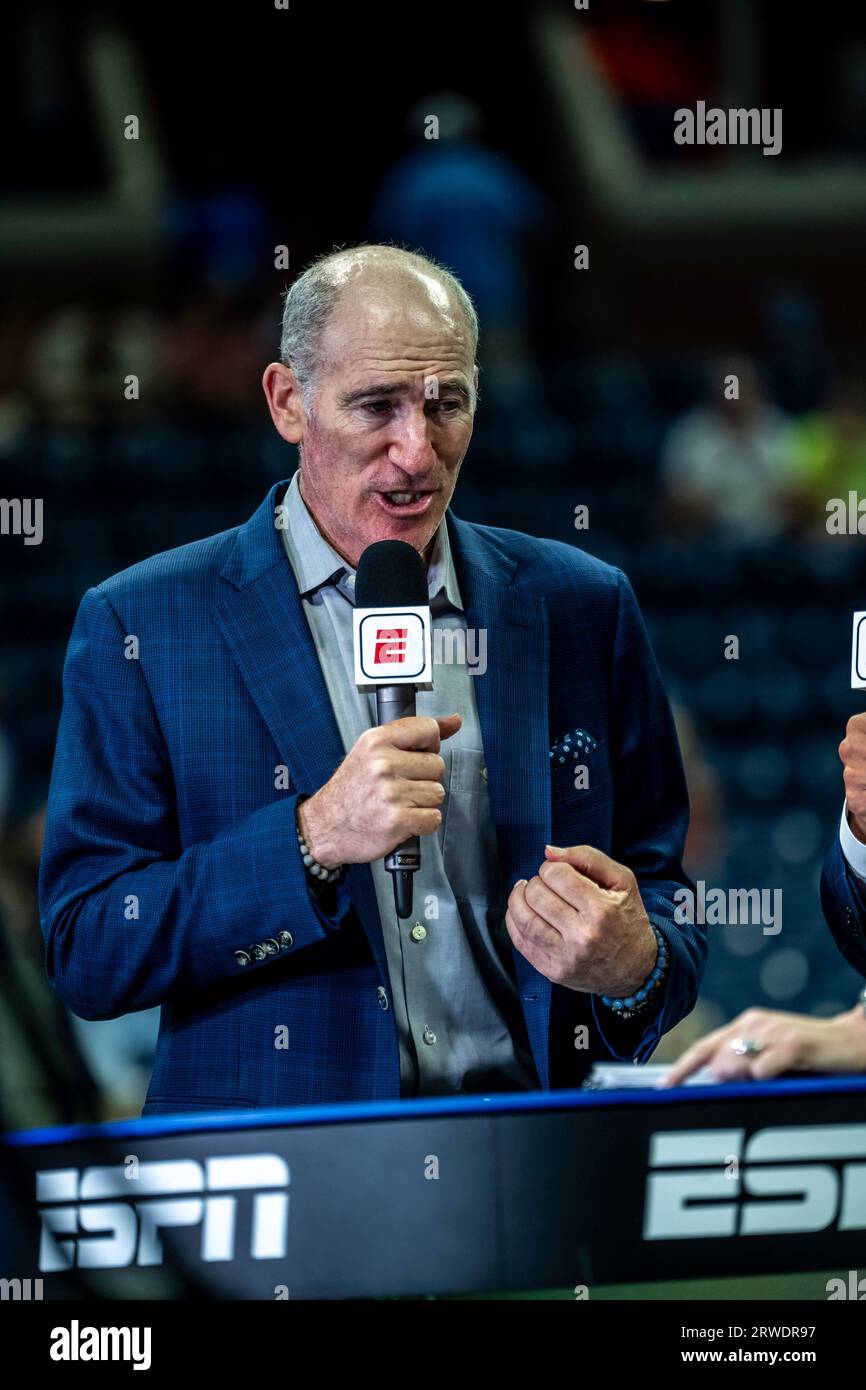 Brad Gilbert, ESPN tennis commentator, and Coco Gauff coach at the 2023