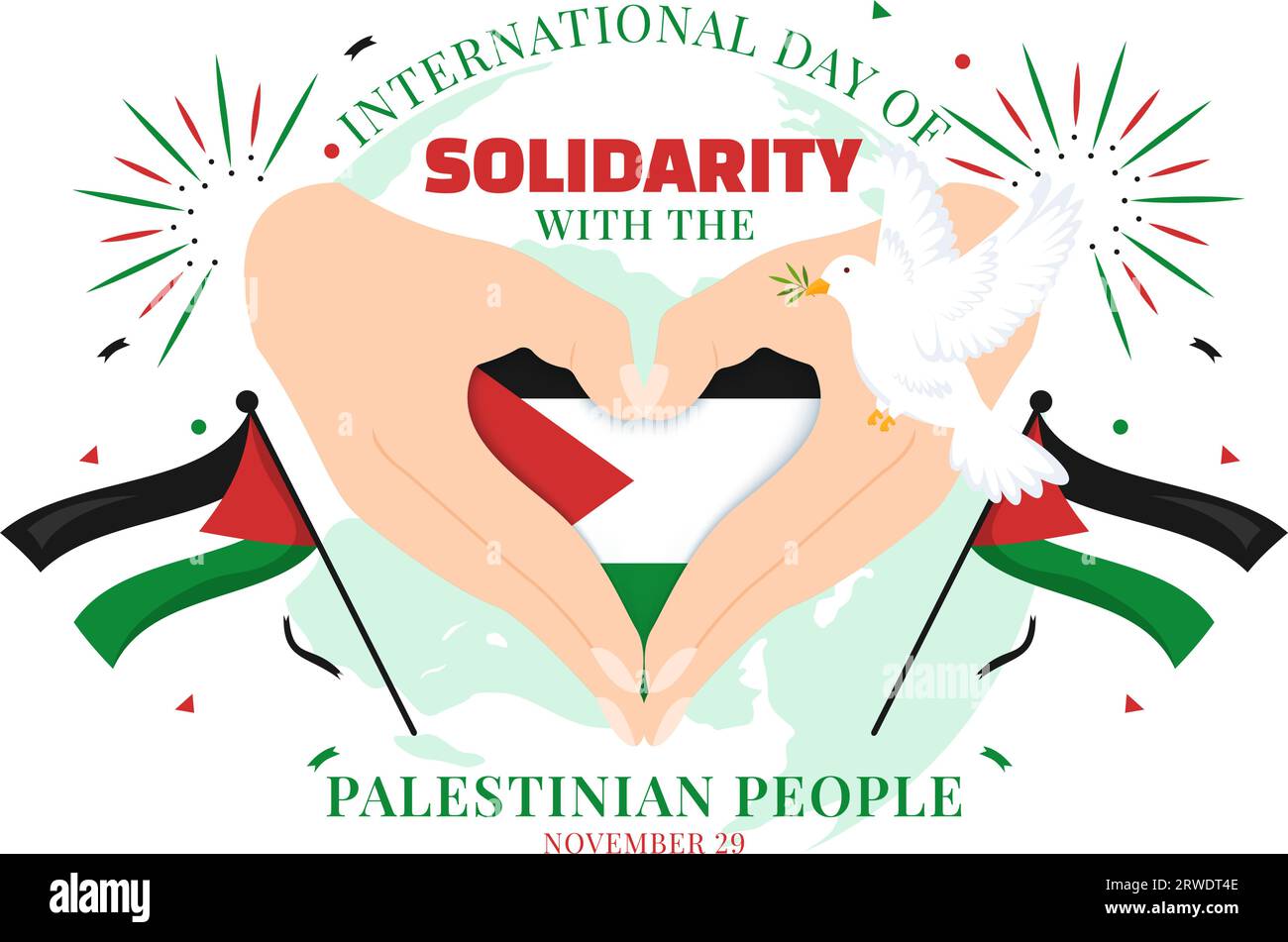 International Day Of Solidarity With The Palestinian People Vector ...