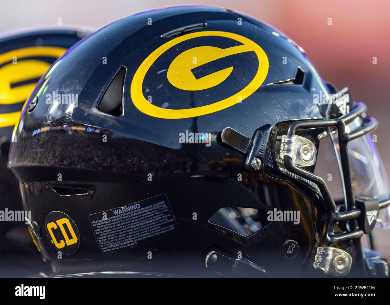BATON ROUGE, LA SEPTEMBER 09 A Grambling helmet rests on the