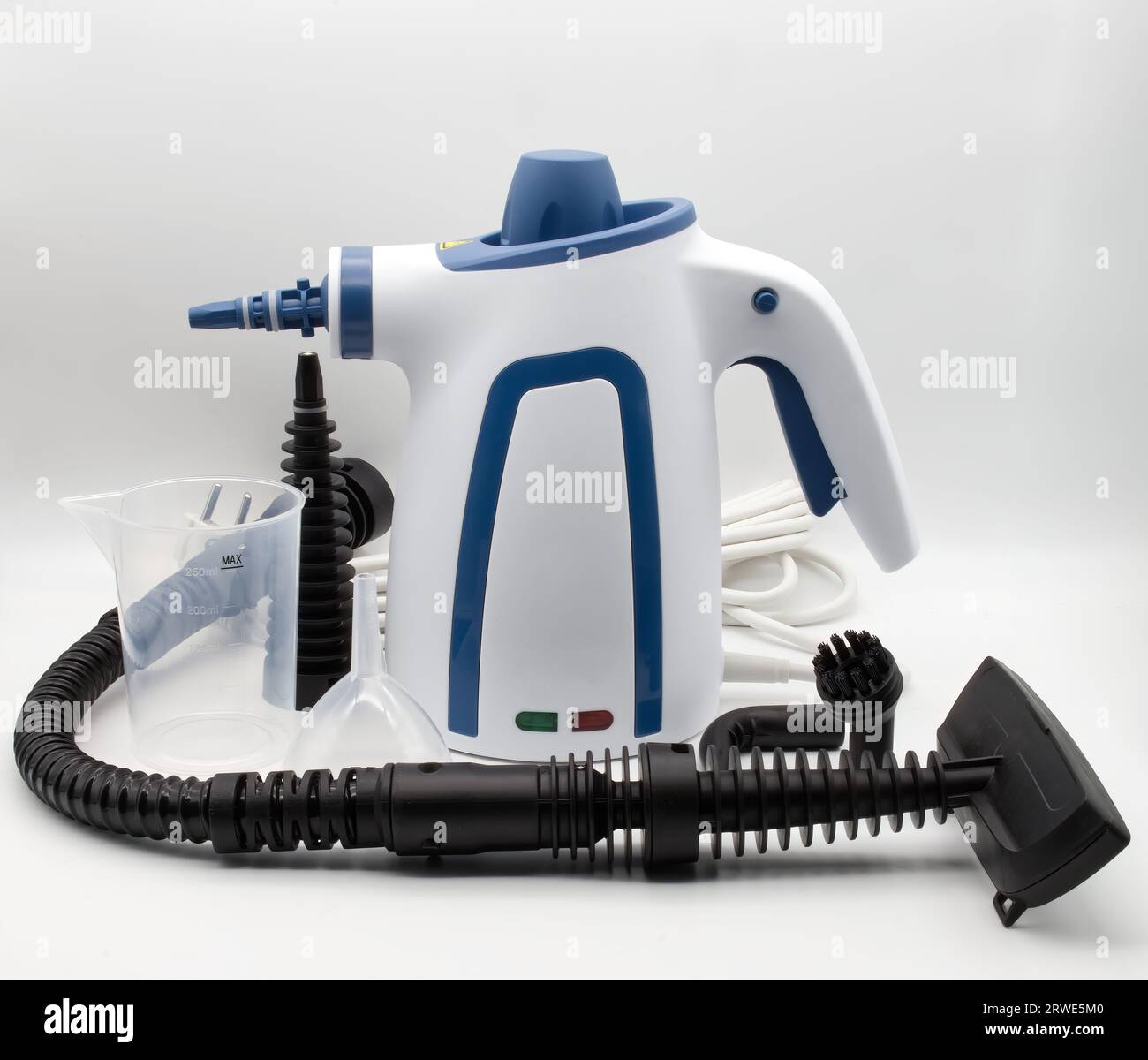 Handheld steam clear set isolated on white background Stock Photo Alamy