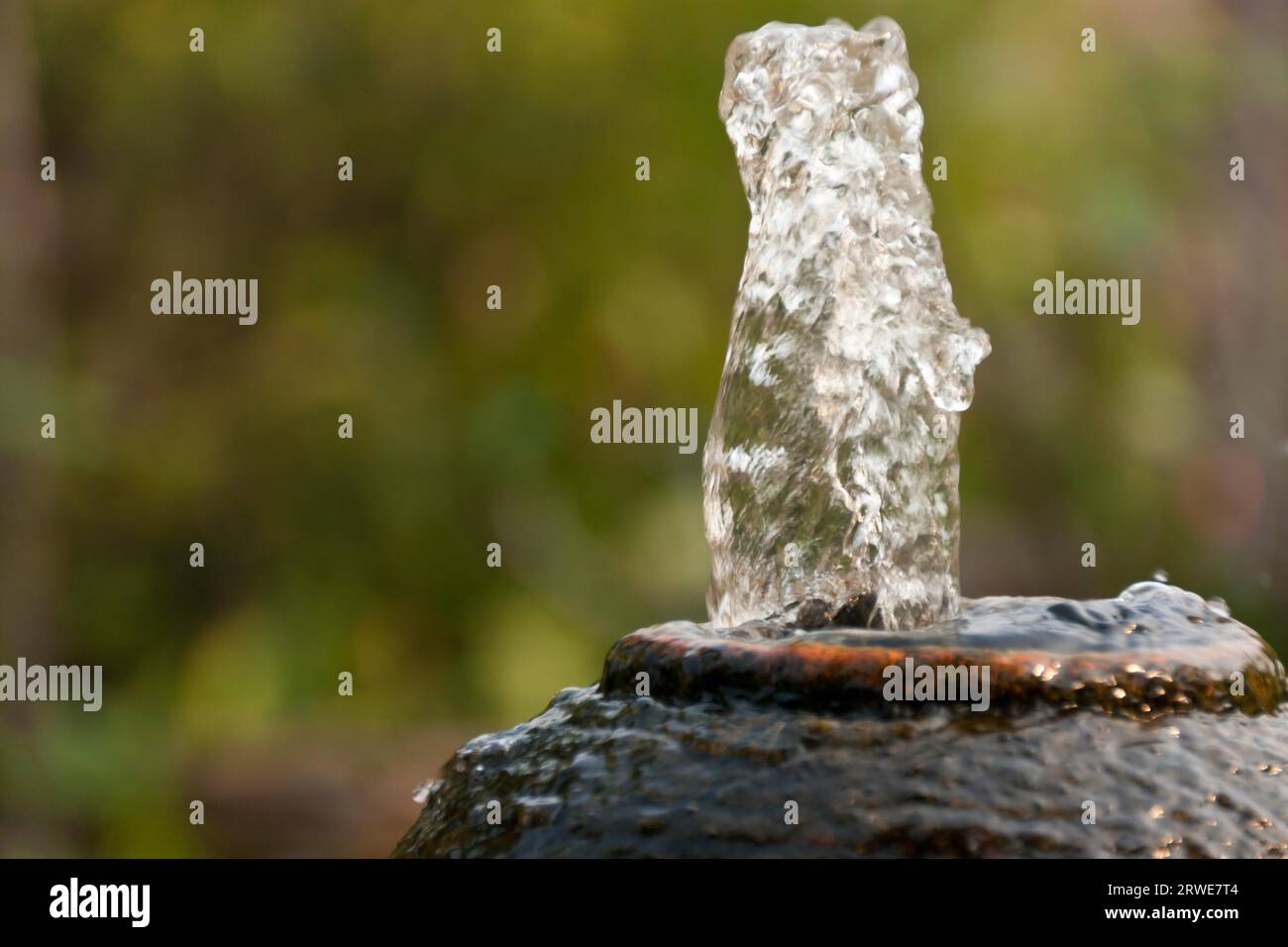 Sparkling water, bubbling water Stock Photo